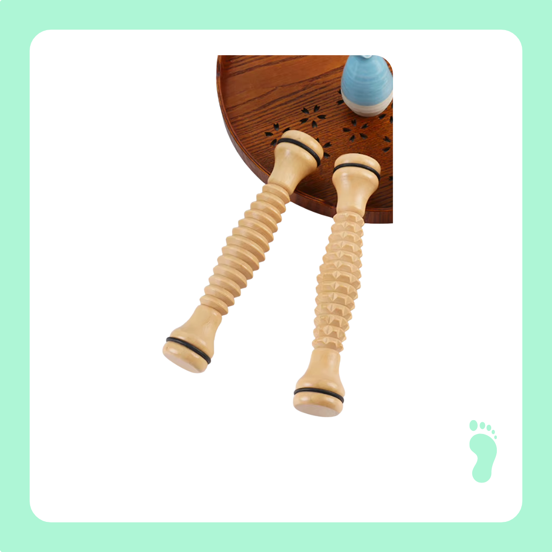 Wood Foot Massage Roller