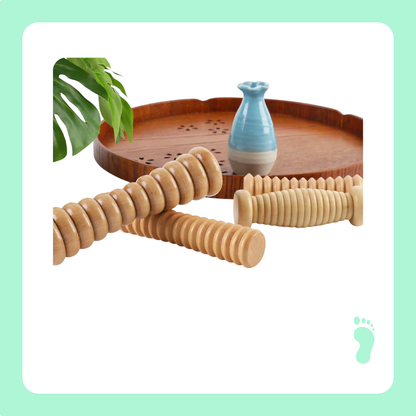 Wood Foot Massage Roller
